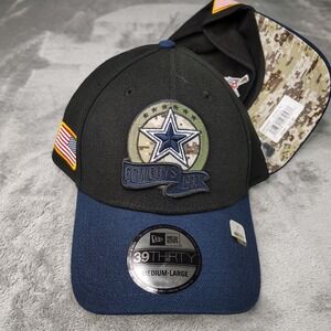 New Era Dallas Cowboys NFL Salute To Service 39Thirty Stretch Flex Fit Hat M / L